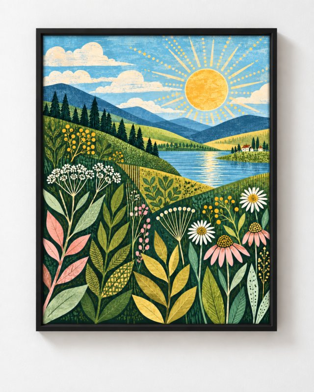Widok na góry 40x50cm