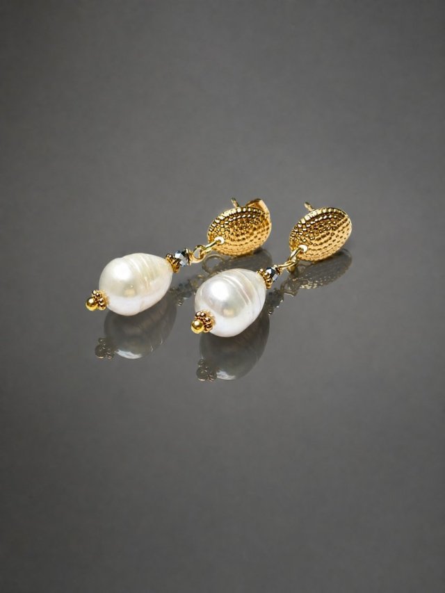 Pearls [white] perły vol. 27 - kolczyki