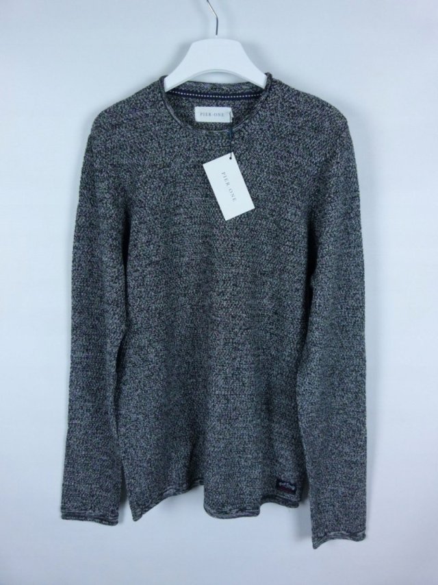 Pier One sweter bawełna melanż z metką / XL