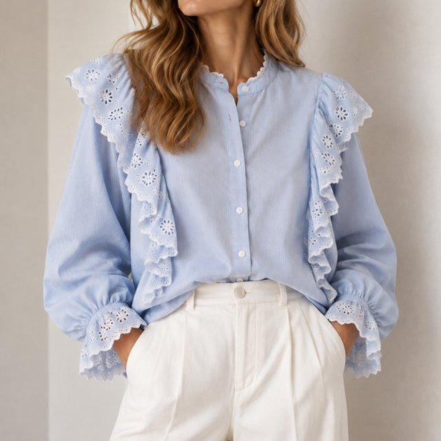 H&M koszula z falbanami