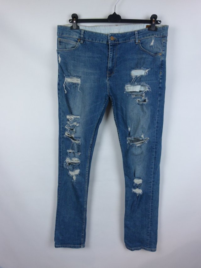ASOS męskie spodnie dżins dziury W38/ L 32"R
