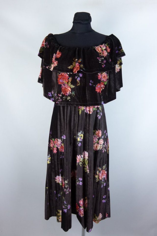 Asos welurowa sukienka midi 8 / 34