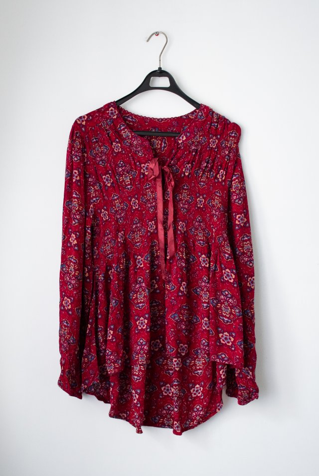 Bluzka boho w kwiaty