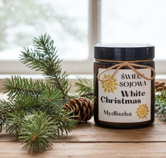 Naturalna świeczka sojowa Jodła/White Christmas 120 ml