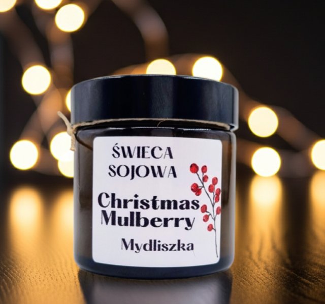 Naturalna świeczka sojowa Christmas mulberry 120 ml