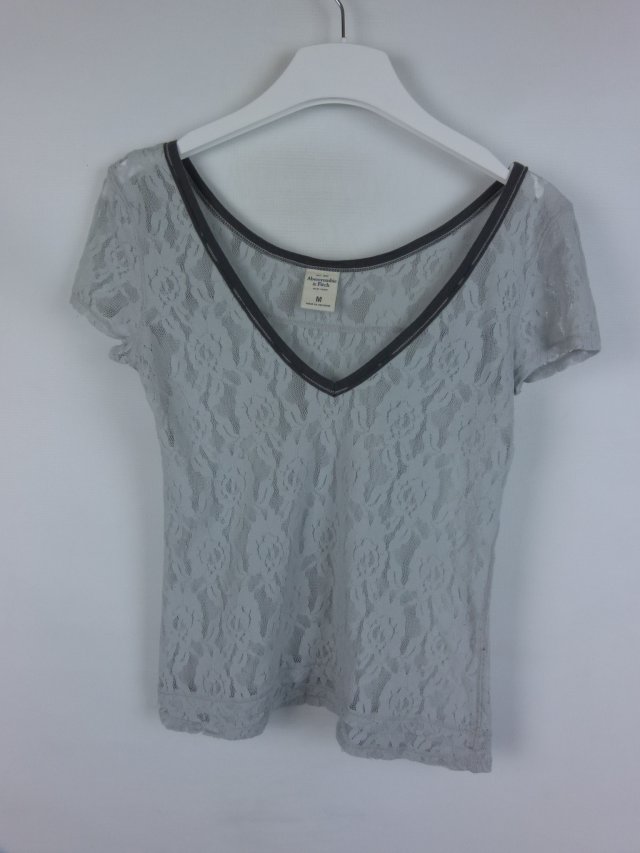 Abercrombie&Fitch koronkowa bluzka / M