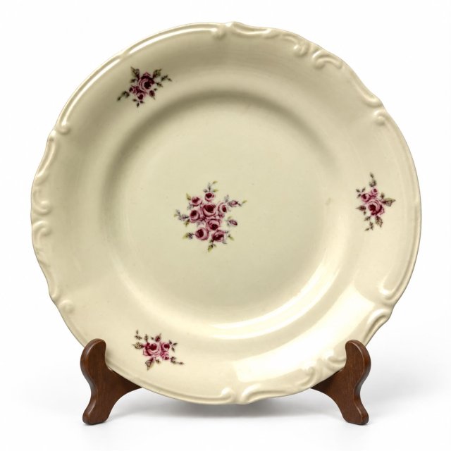 Talerz patera Tułowice PT porcelana Vintage PRL róże lata 60