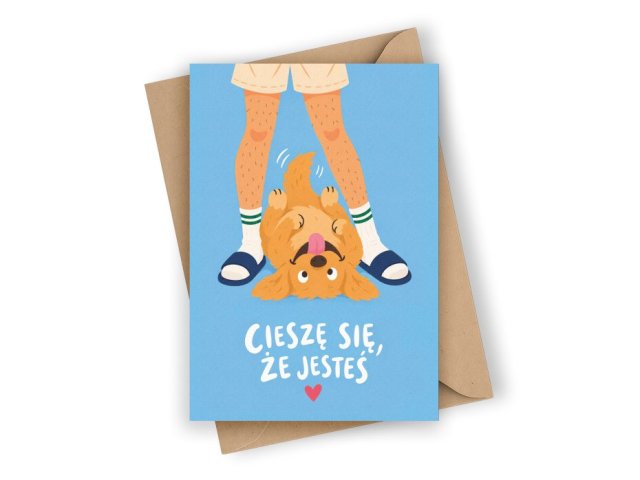 KARTKA DLA BLISKIEJ OSOBY- CIESZĘ SIĘ, ŻE JESTEŚ