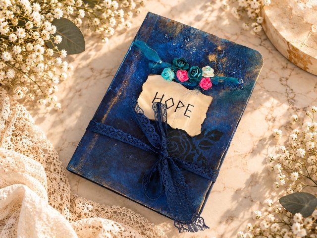 "HOPE" – wyjątkowa, ręcznie wykonana księga dla ważnych myśli, wspomnień i marzeń.