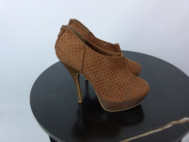 New Look ażurowe czółenka zamsz platforma szpilki 38 / 24,5 cm