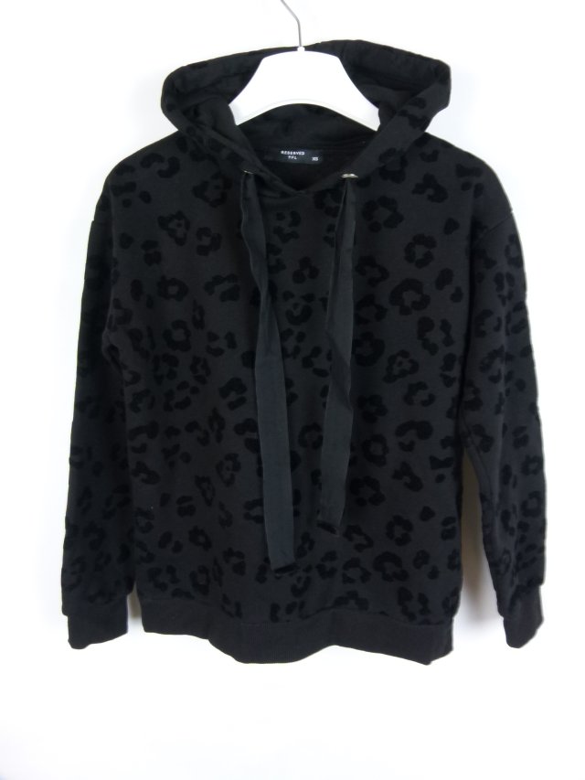 Reserved YFL bluza z kapturem aksamitne wzory / XS
