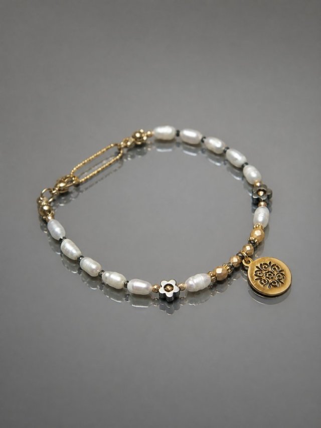 Pearls /white/ perły naturalne vol. 10 /24.11.24/- bransoletka