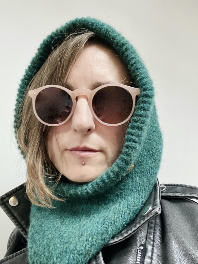 Ręcznie robiona balaclava miękki kapturokomin czapka z alpaką
