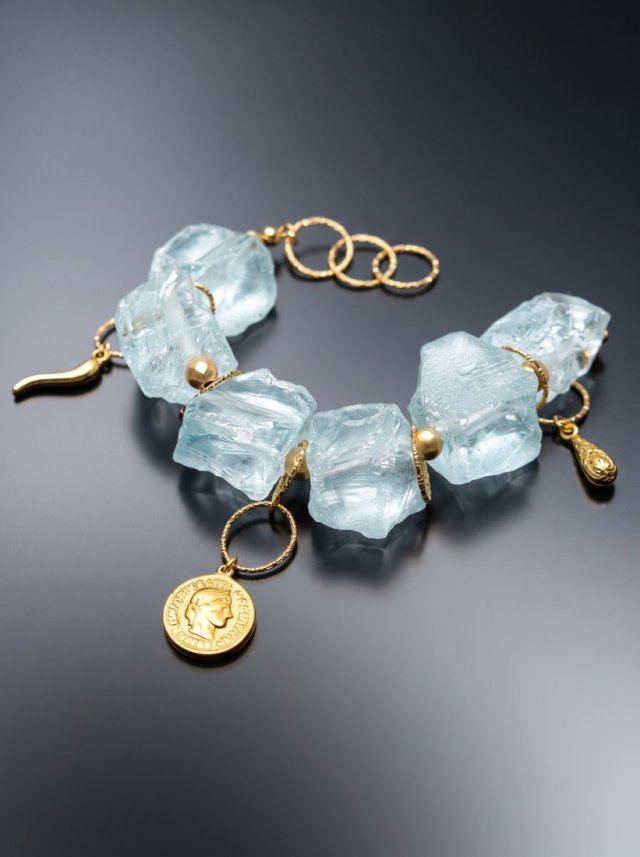 Statement - Kwarc blue /12.10.26/ - bransoletka