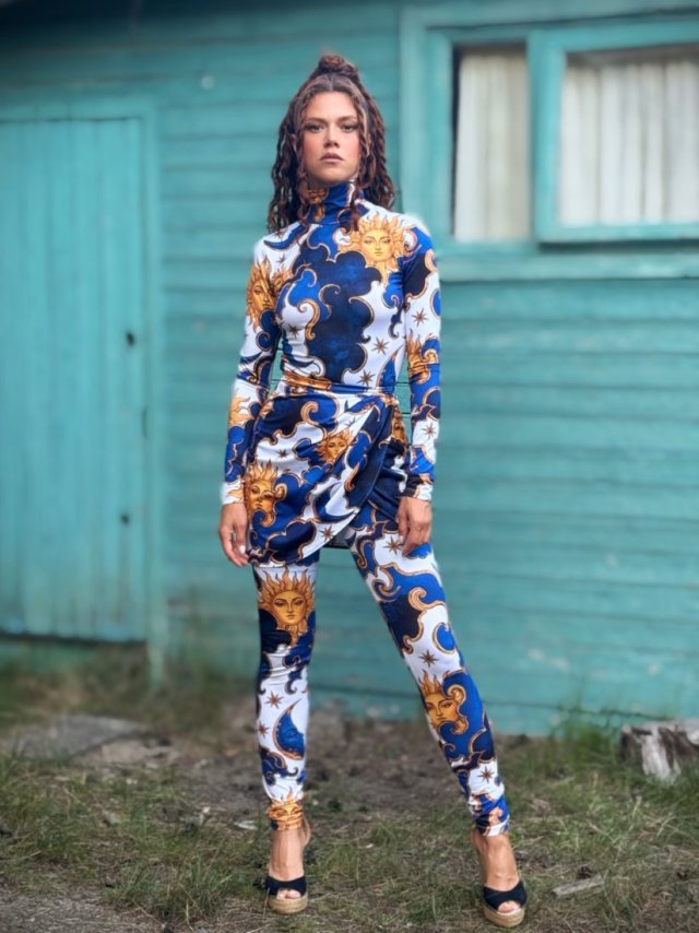 Legginsy Second Skin - Sky Parade