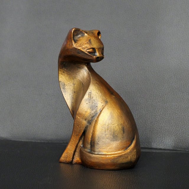 Rzeźba rudy kot Marcel wys. 13,5 cm