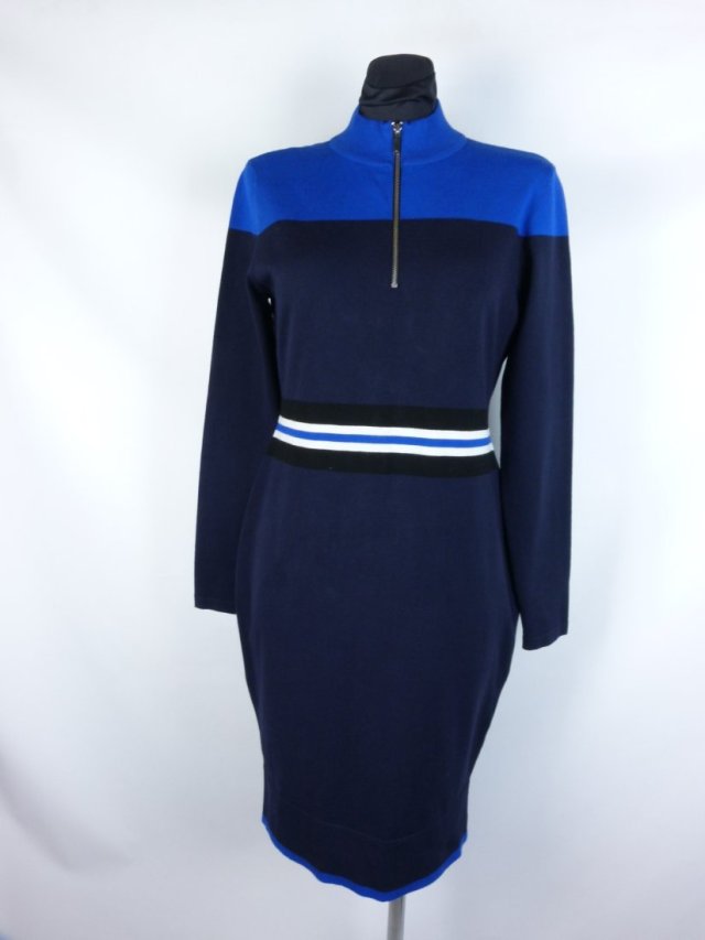Karen Millen dzianinowa sukienka przed kolano / L