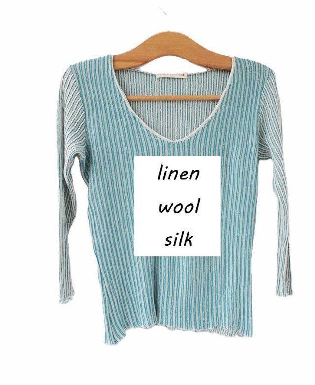 exclusive silk wool linen blouse KICKS & COOKIES