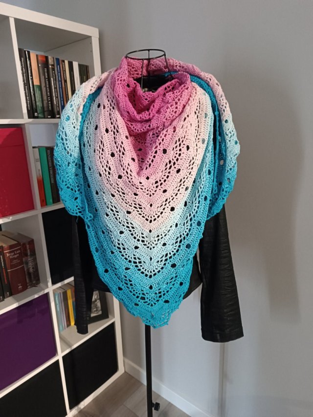 Cukierkowa chusta ombre Sis