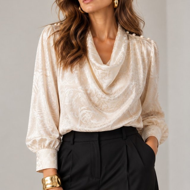 River Island szampańska bluzka
