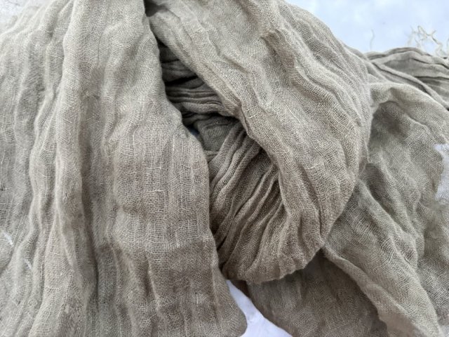 FILLIPPA K. Scarf szal szwedzkiej marki premium piękne khaki