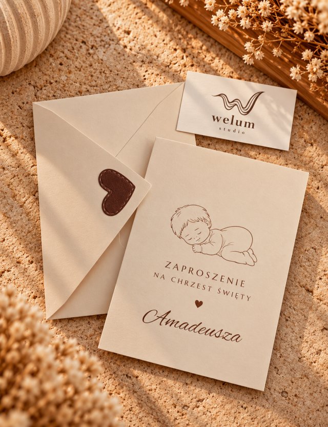 Zaproszenie na Chrzest Święty z personalizacją | TERRA