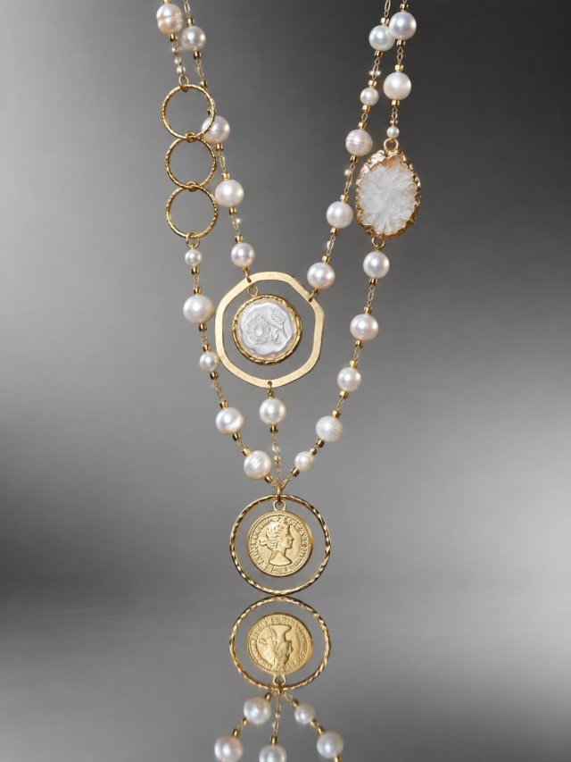 Sautoir /white pearls/ vol. 2 - naszyjnik