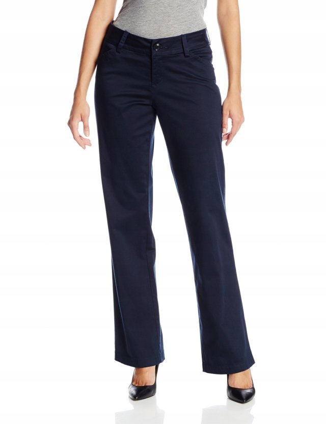 LEE Modern granatowe spodnie Curvy Fit 44 XXL