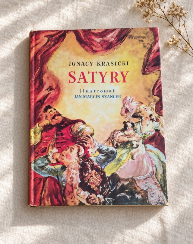 Satyry Ignacy Krasicki ilustrował Jan Marcin Szancer książka Vintage Antykwariat