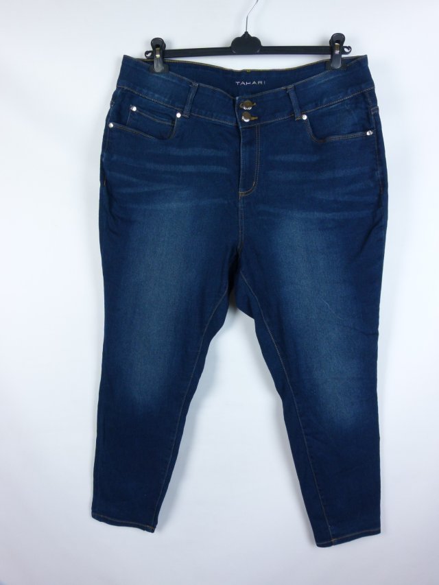 Tahari skinny jeans elastyczne spodnie dżins 20W / 48