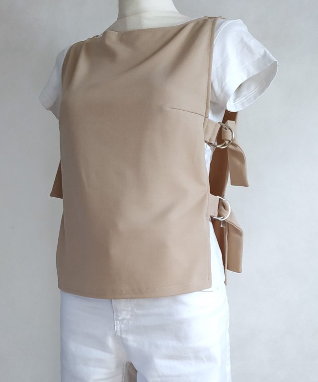 BEŻOWY STYLOWY TOP