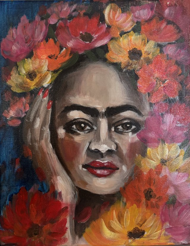 Frida Kahlo obraz ręcznie malowany