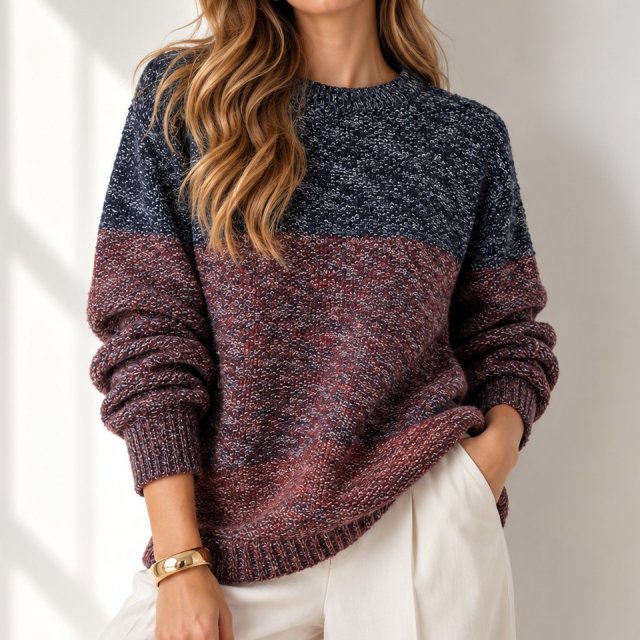 Solid sweter bawełna