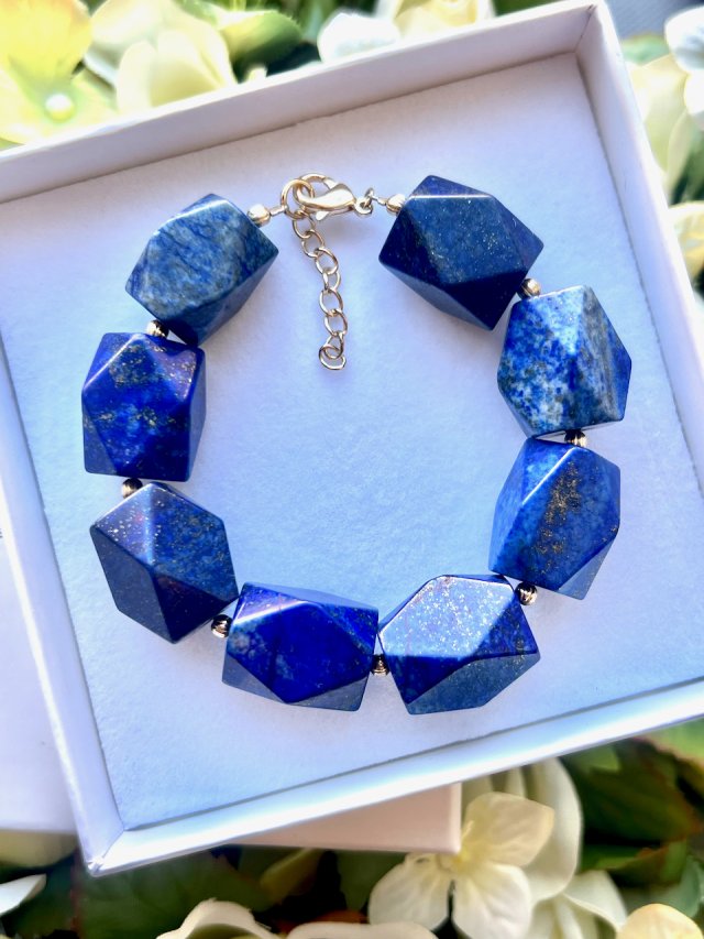 ❤ Luxury Midnight Majesty ❤ Lapis Lazuli Bracelet