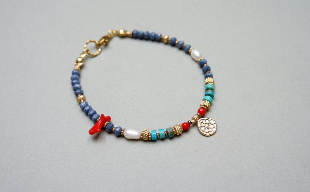 Sea collection /koral blue/ 24.04.25/ bransoletka