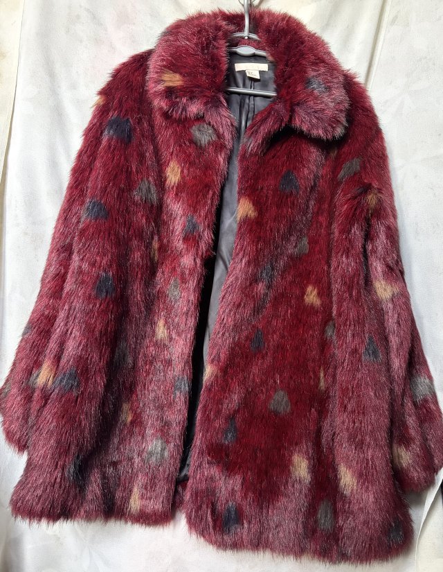 Oryginalna kurtka sztuczne futerko H & M rozmiar 38 fantastyczny kolor