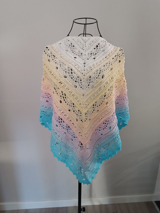 Pastelowa chusta ombre SisLove / 100% bawełna