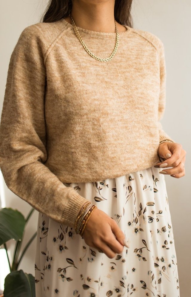 Melanżowy sweter nowy M