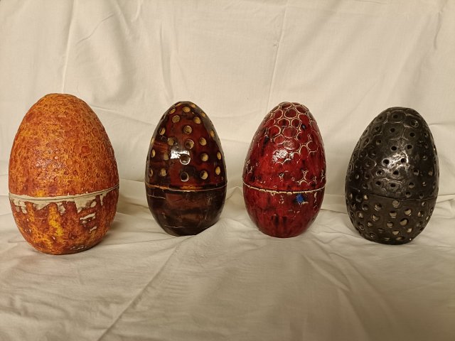 Ceramiczne pojemniki ozdoby
