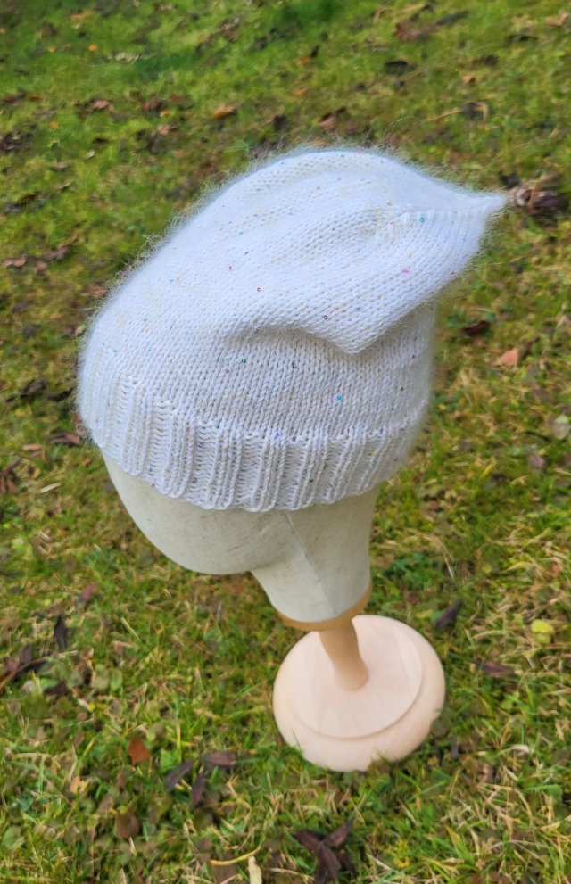 Czapka merino jedwab