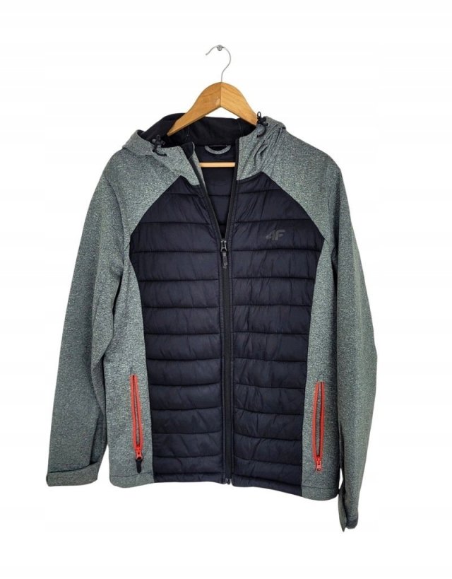 4F kurtka męska hybrydowa softshell pikowanie L