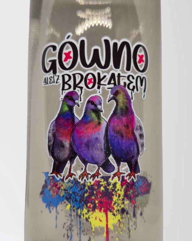 Butelka / bidon 500ml - Gołębie Gónwo ale z brokatem