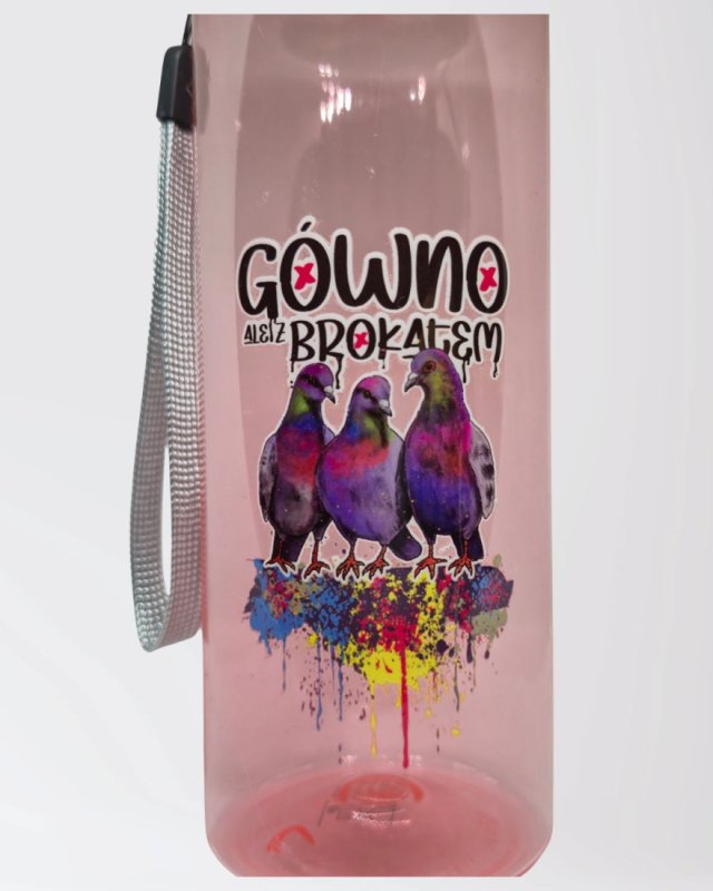 Butelka / bidon 500ml - Gołębie Gónwo ale z brokatem