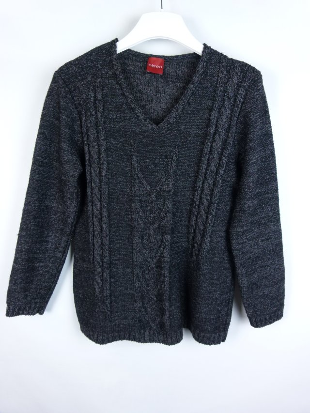Olsen damski sweter melanż z merino wool  / 38 - M