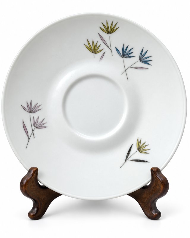 Talerzyk Spodek Rosenthal Germany 1985 porcelana Vintage geometryczne kwiaty
