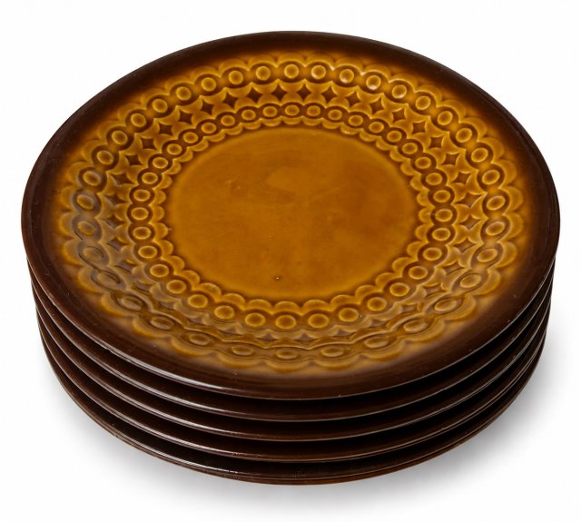 Talerzyki Chodzież Ira Józef Wrzesień PRL porcelit vintage Polski Design