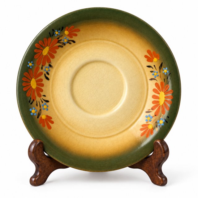 Talerzyk Spodek Tułowice porcelit PRL lata 60 –70 Vintage kwiaty folk Polski Design