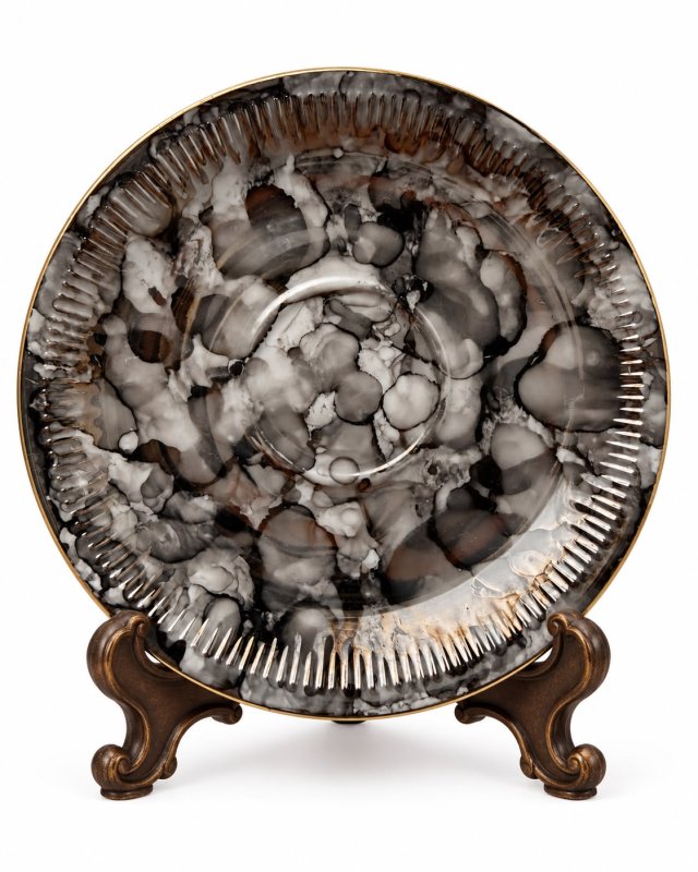 Talerzyk Marmurek Włocławek porcelana Vintage (3/5)