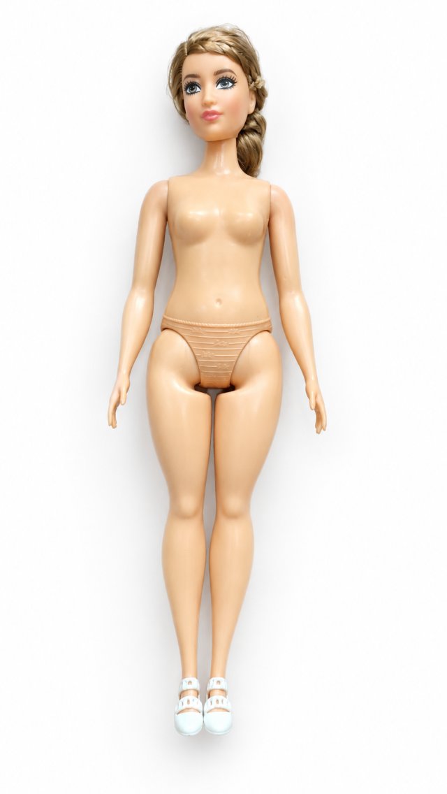 Lalka Barbie XL z długimi włosami i białymi bucikami
