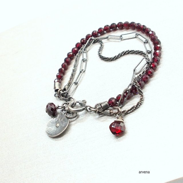 Granaty - bransoletka 031